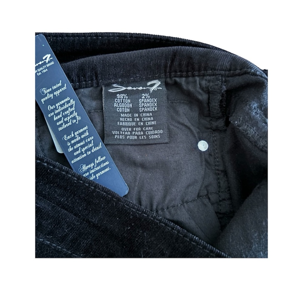 Seven7 Black Straight Leg Mid Rise NWT Jeans/Leggings - Picture 9 of 13